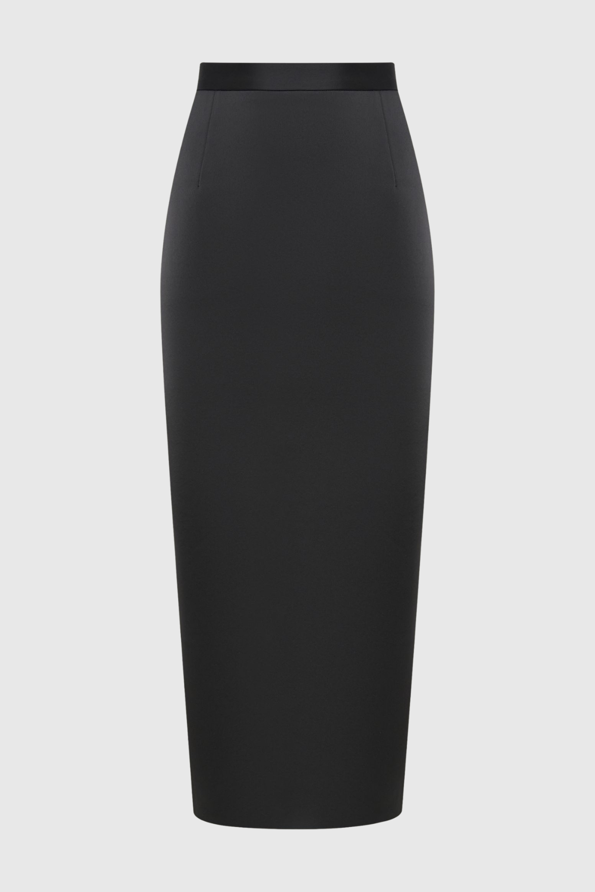 Zophia Satin Blazer & Maxi Skirt Set - Black