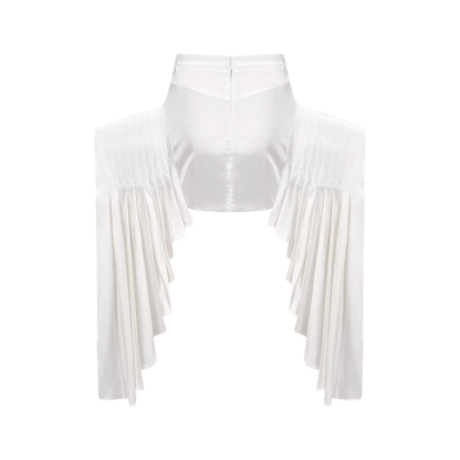 Karina layered-hemline mini skirt