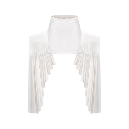 Karina layered-hemline mini skirt