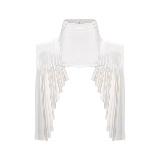 Karina layered-hemline mini skirt