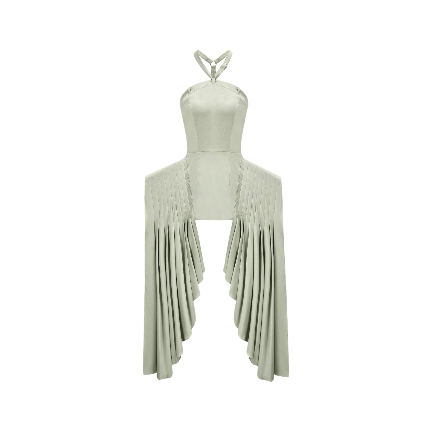 Michel layered-hemline midi dress