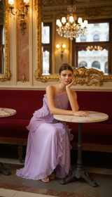 Elegant Sexy A-line Backless Evening Dress 2025