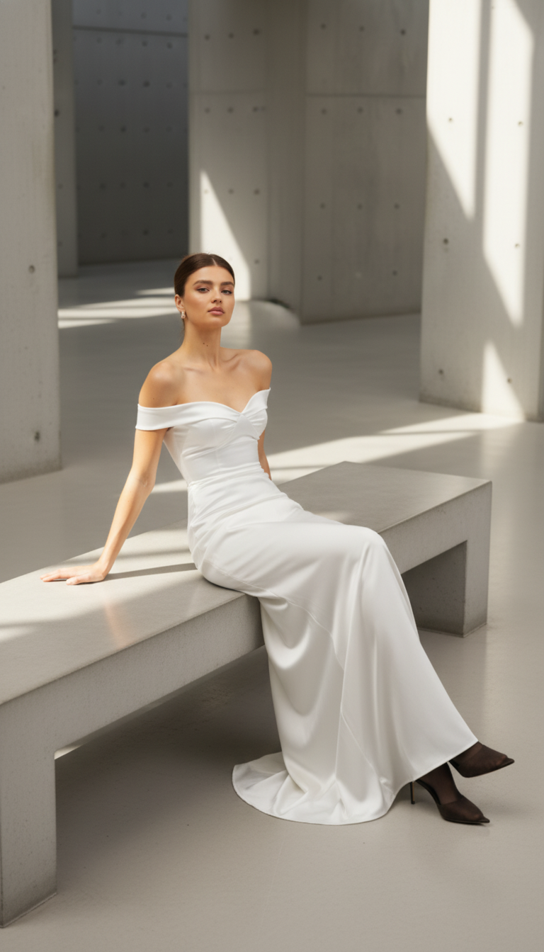 Maxi Dress For Women, Fashion, Strapless, High Waist, Party Dress