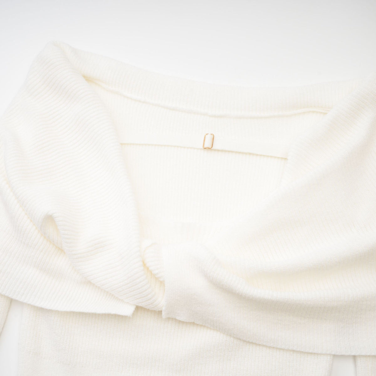 Ava knitted strapless long-sleeve top