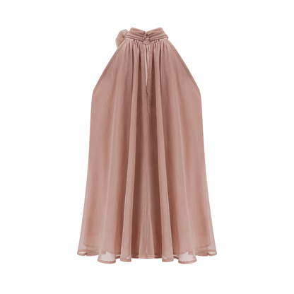 Beatrix pink sleeveless chiffon dress