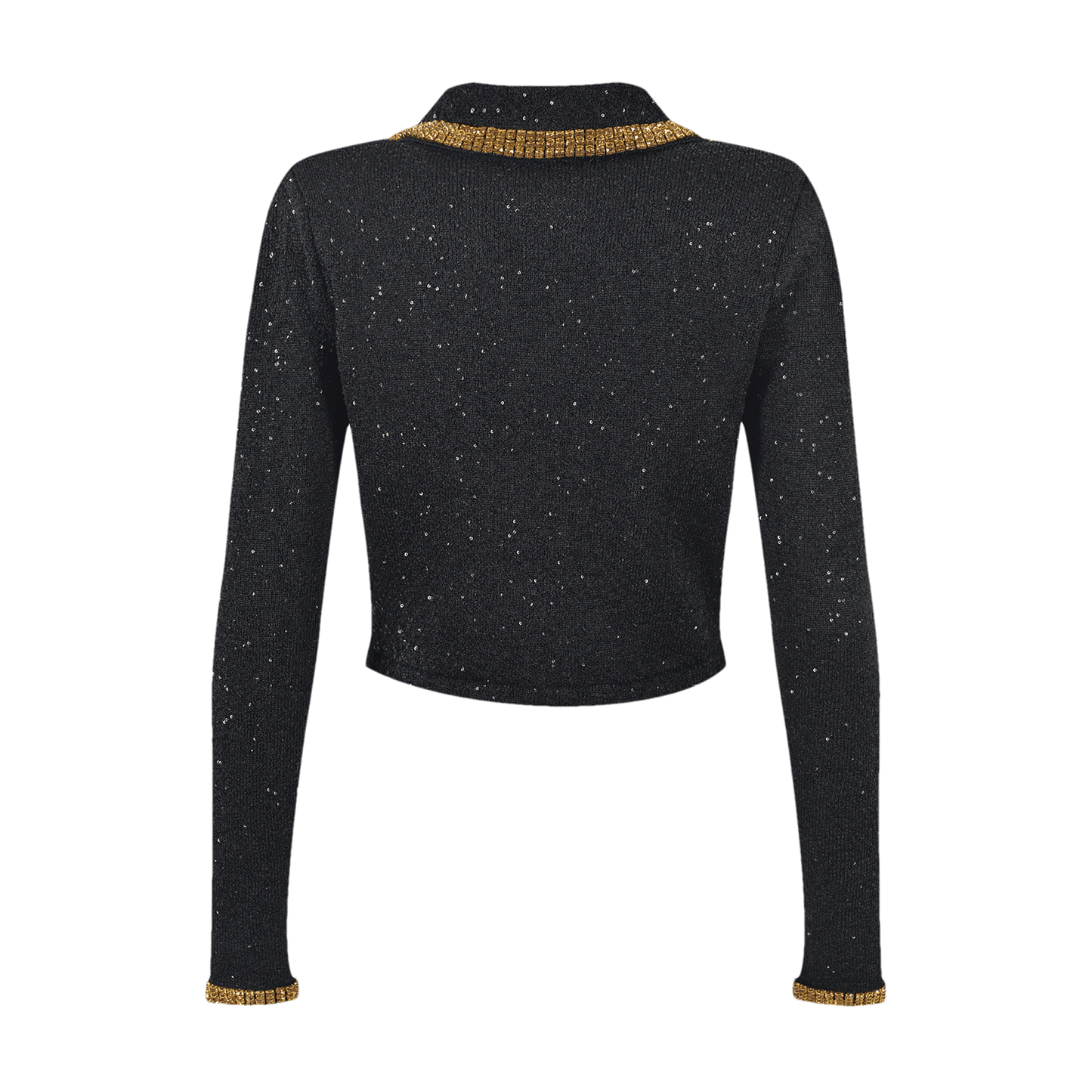 Blandine black sequin jacket & skirt matching set