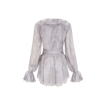 Cherilyn tie-dye floral mini dress