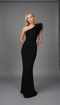 Dulzura One-Shoulder Black Maxi Dress