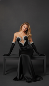 Maison Celie Noir Seraphine Gown