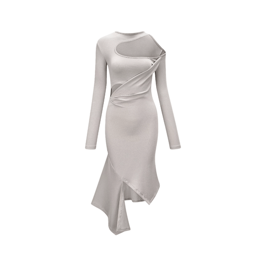 Mystique asymmetric cut-out mini dress