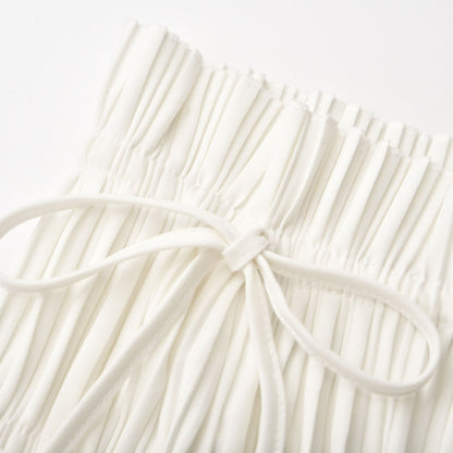 Milisent open-back pleated top