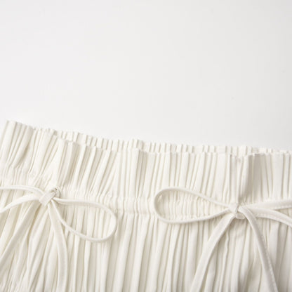 Milisent open-back pleated top