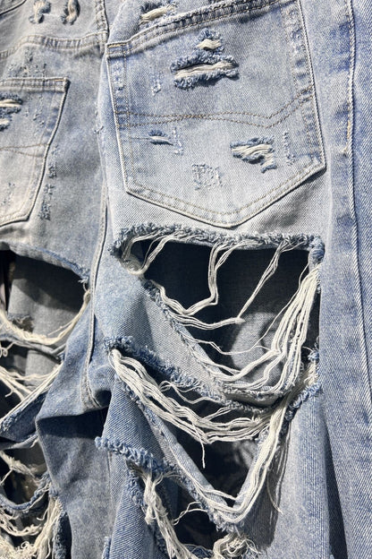 Jaida Destroyed Ripped Jeans