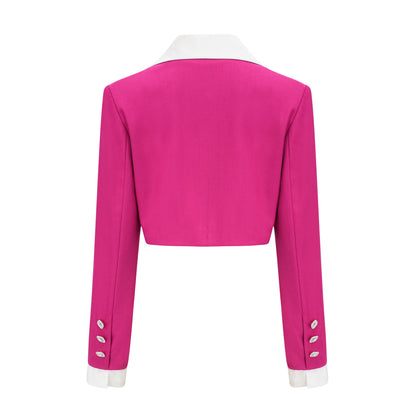 Juliette pink jacket & skirt matching set