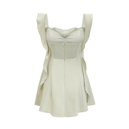 Karina satin mini dress with bra pads