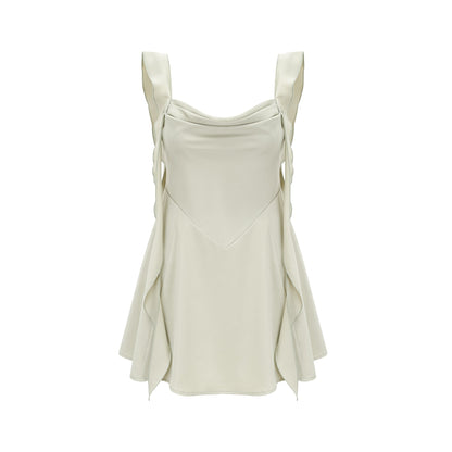 Karina satin mini dress with bra pads