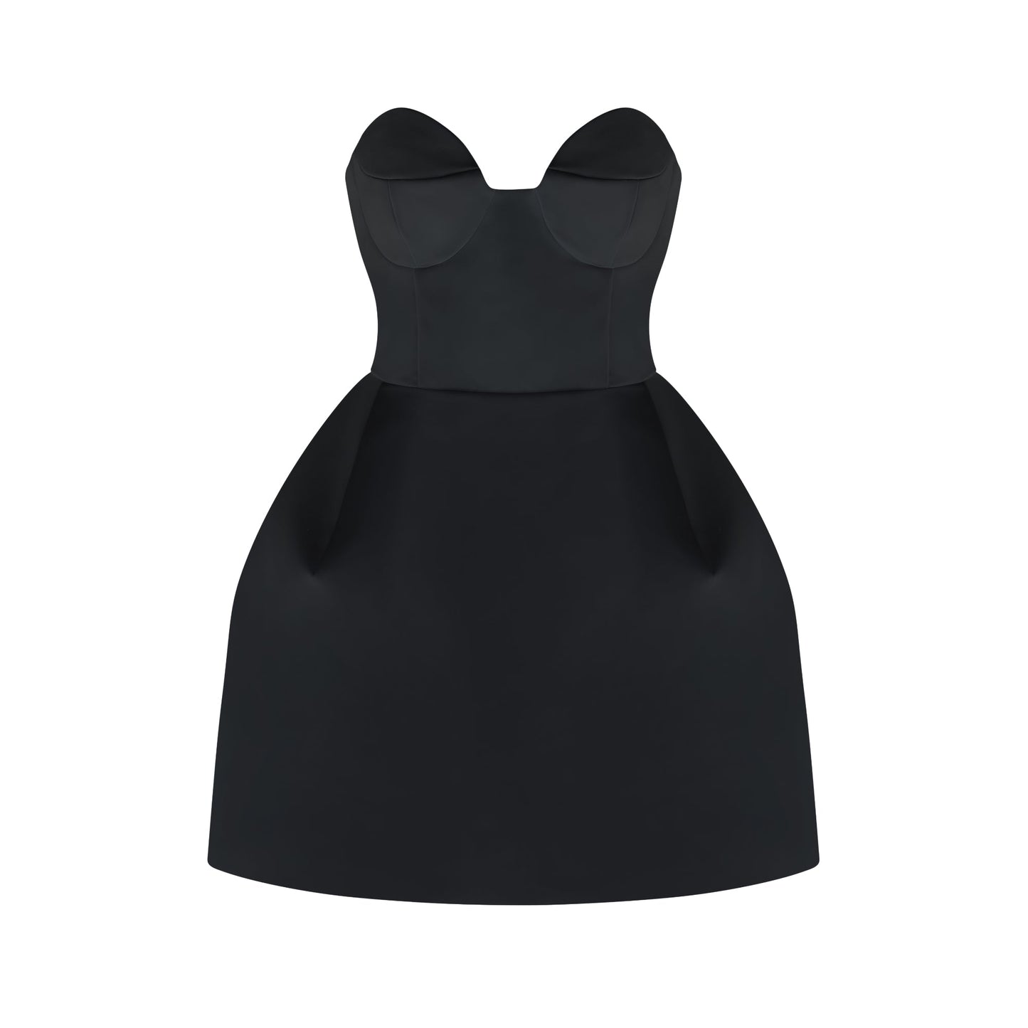 Laure white bustier off-shoulder mini dress
