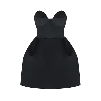 Laure white bustier off-shoulder mini dress