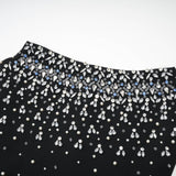 Melisande black embellished mini dress