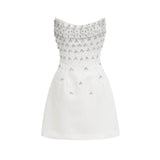 Melisande black embellished mini dress