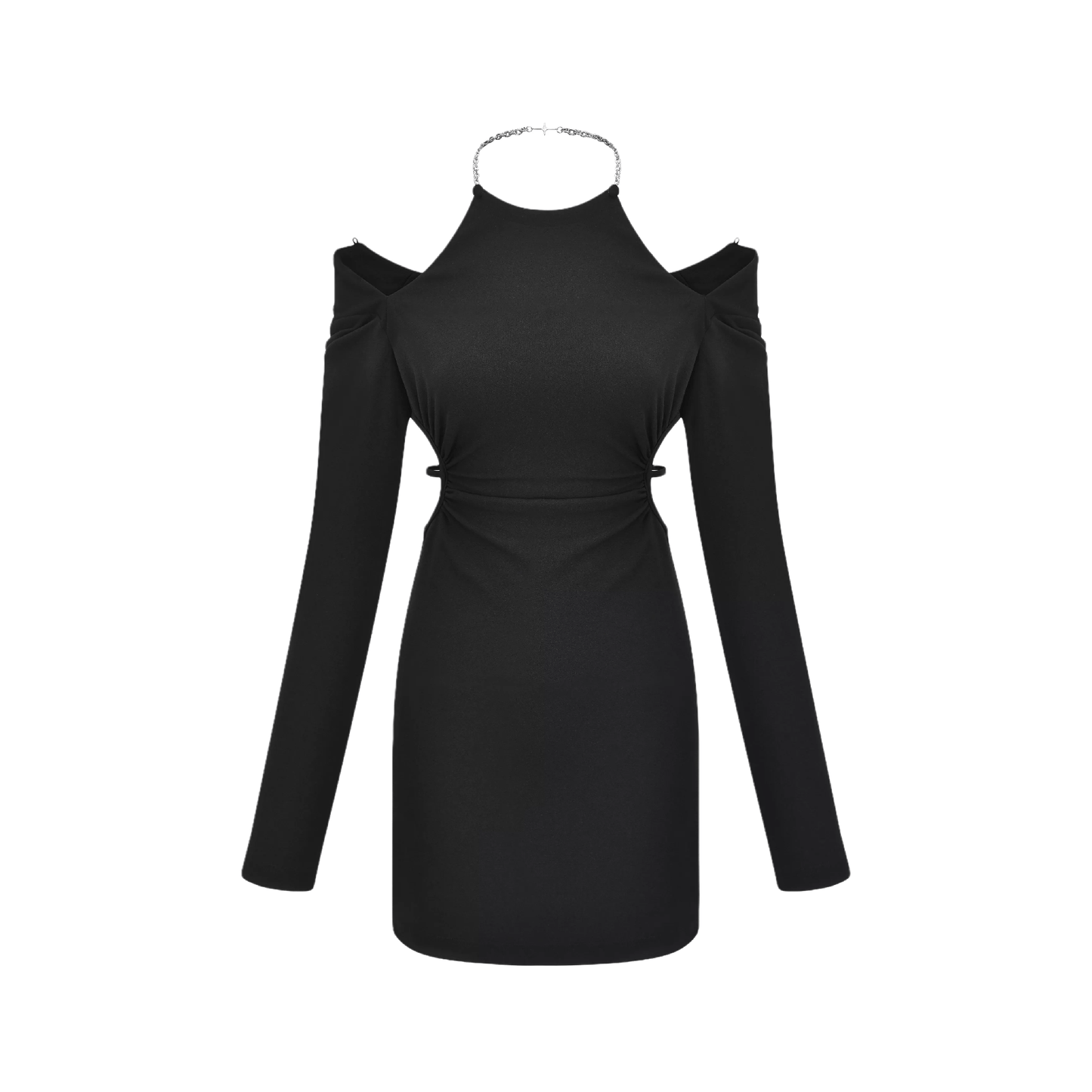 Next Level-off-shoulder waist cut-out dress