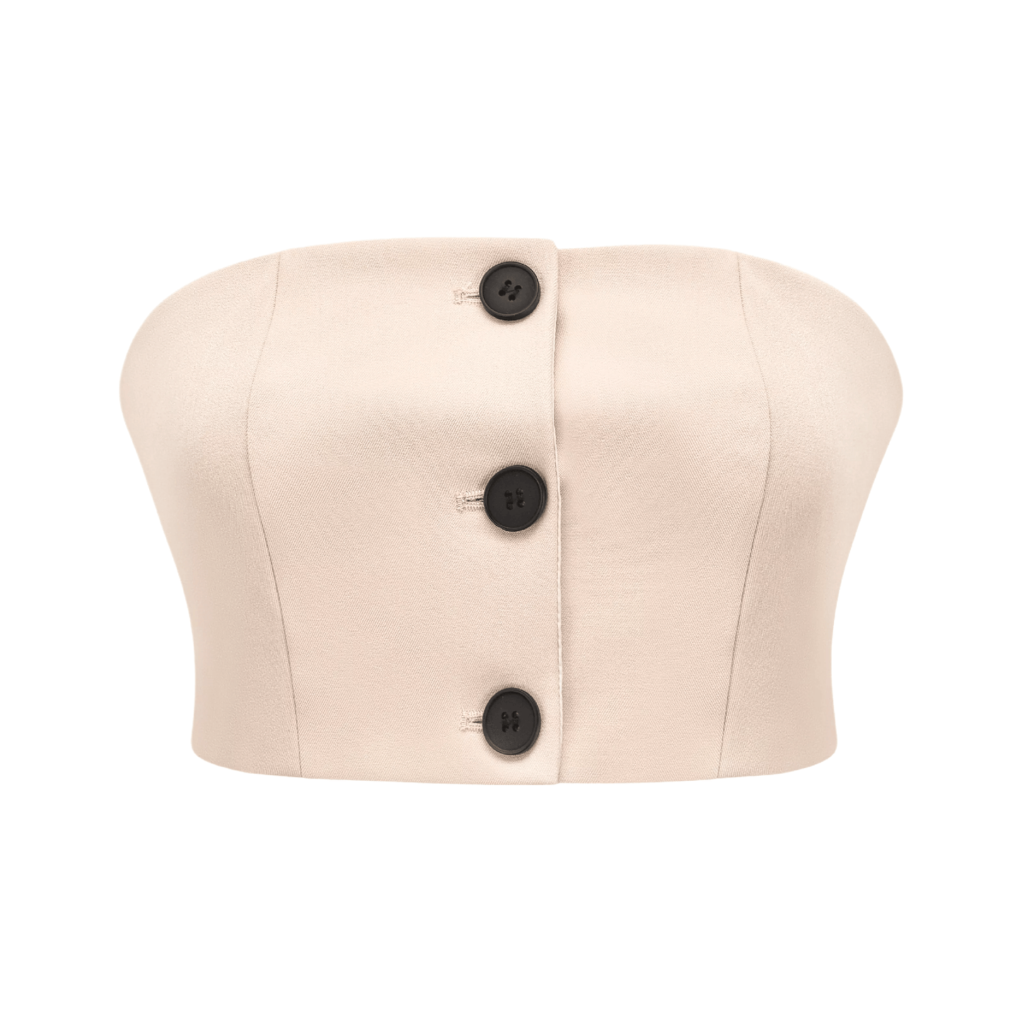 Naomi button-detail crop top