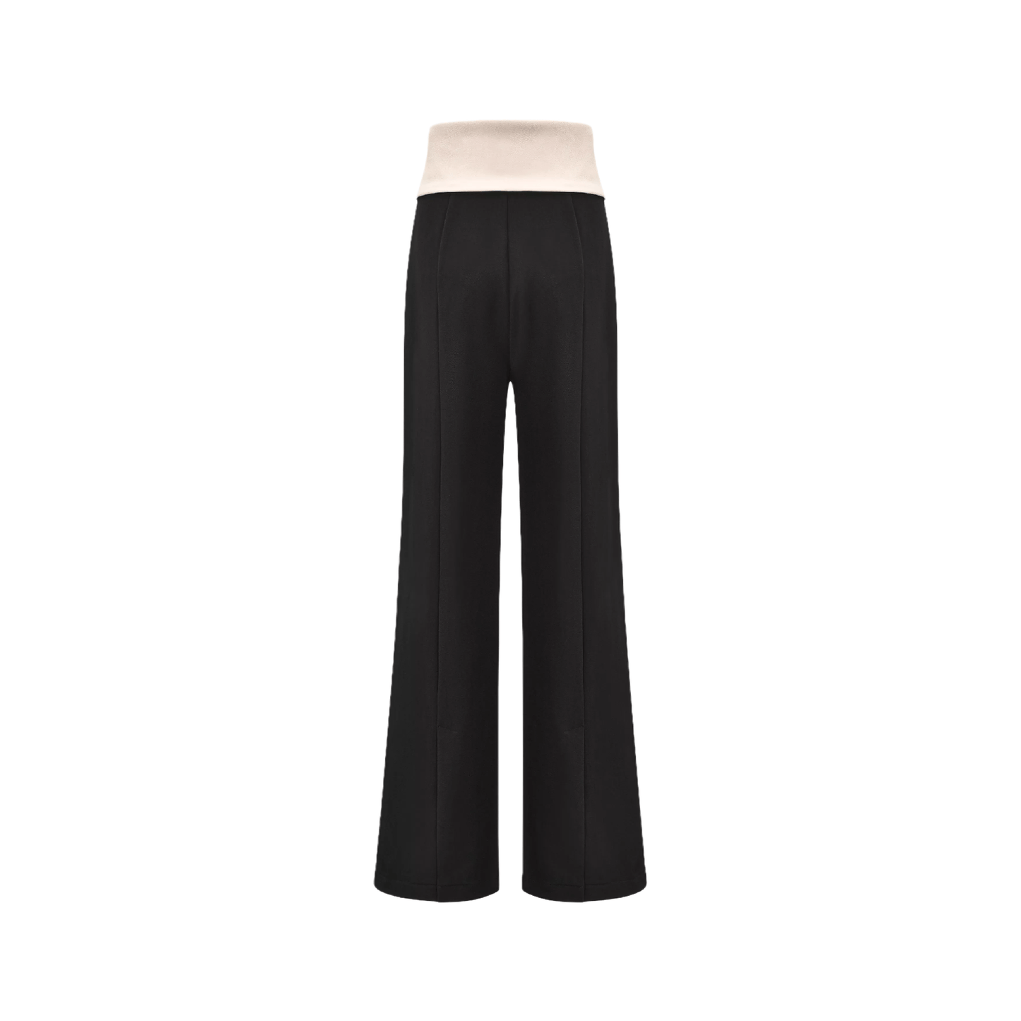 Naomi inside-out contrast-color trousers