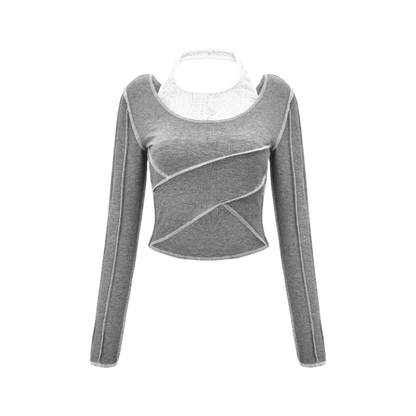 Tova halterneck cropped sweatshirt
