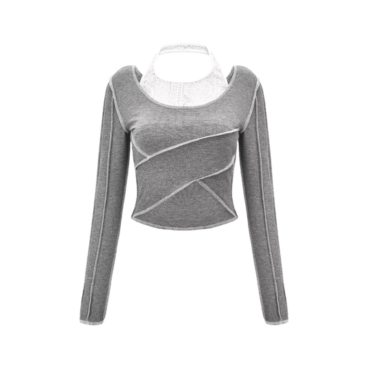 Tova halterneck cropped sweatshirt