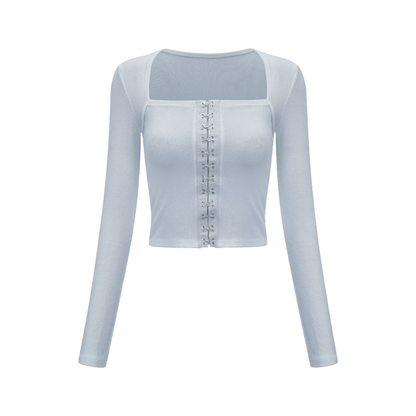Dvora buckle-detail top