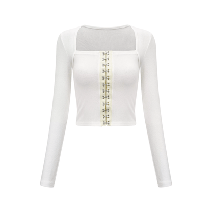 Dvora buckle-detail top