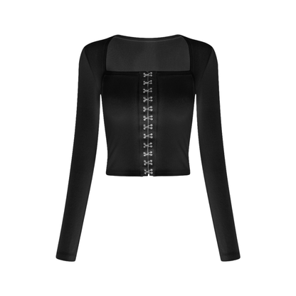 Dvora buckle-detail top