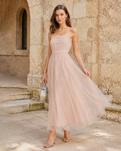Women's Woven Nylon Midi Dresses Dresses - RIHOAS