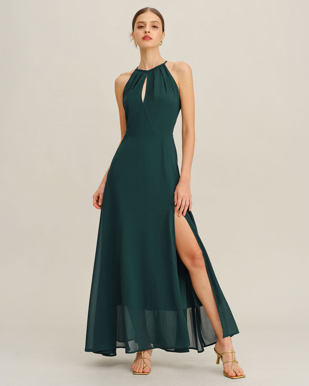 Women's Woven Polyester Maxi Dress Dresses - RIHOAS