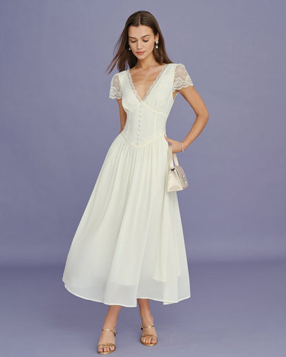 Women's  Woven Polyester  Maxi Dress Dresses - RIHOAS