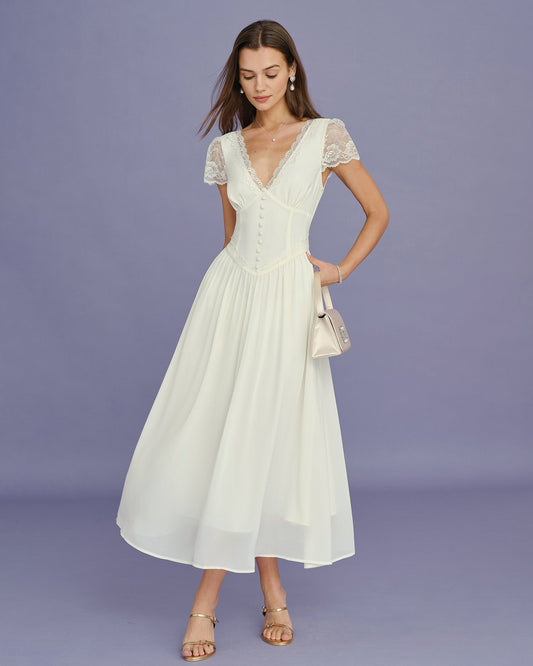 Women's  Woven Polyester  Maxi Dress Dresses - RIHOAS