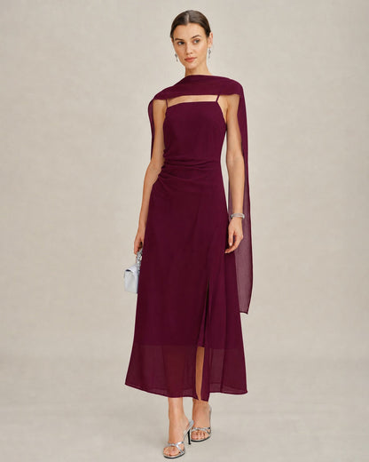 Women's Woven Polyester Maxi Dress Dresses - RIHOAS