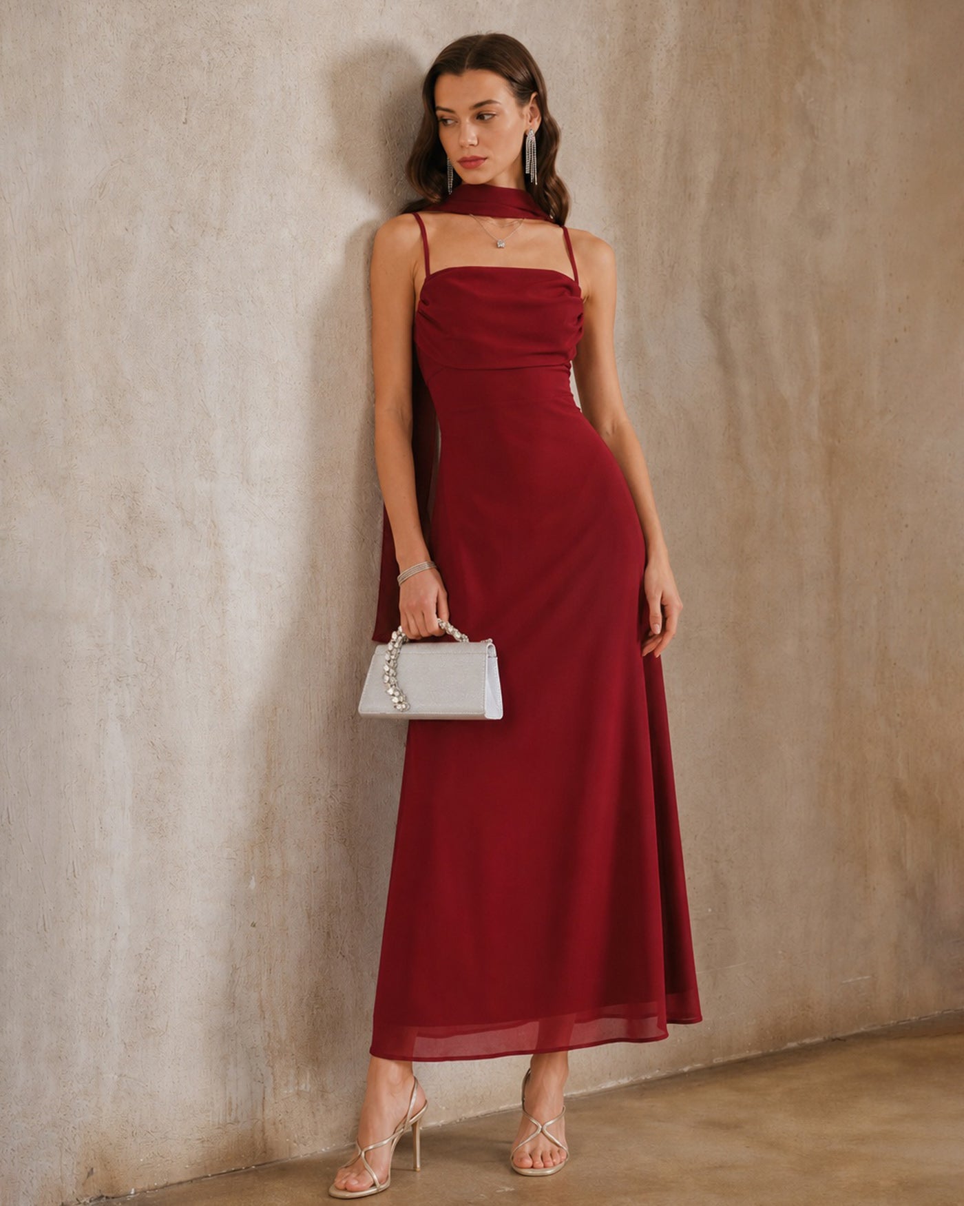 Women's Woven Polyester Maxi Dresses Dresses - RIHOAS