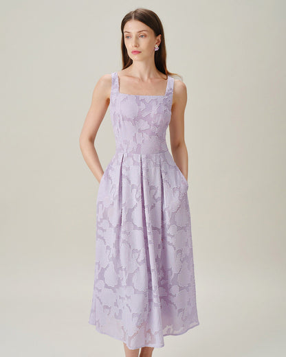 Women's Woven Polyester Midi Dresses Dresses - RIHOAS