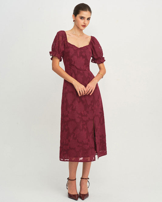 Women's Woven Polyester Midi Dresses Dresses - RIHOAS