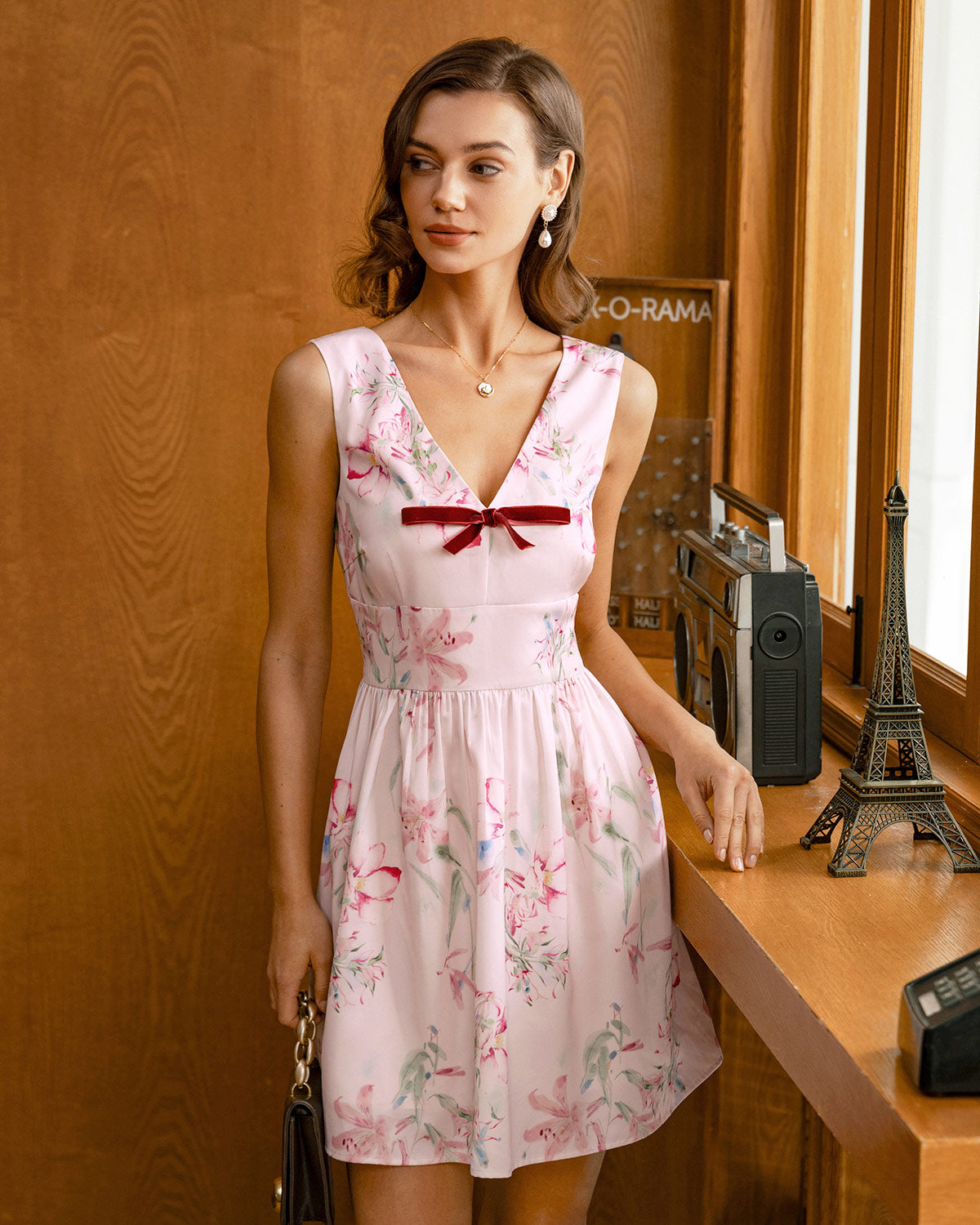 Women's Woven Polyester Mini Dress Dresses - RIHOAS