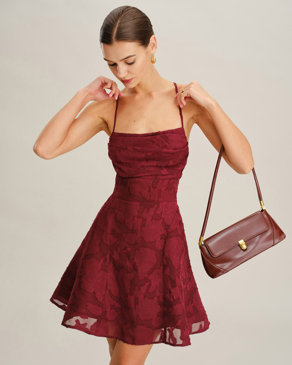 Women's Woven Polyester Mini Dress Dresses - RIHOAS
