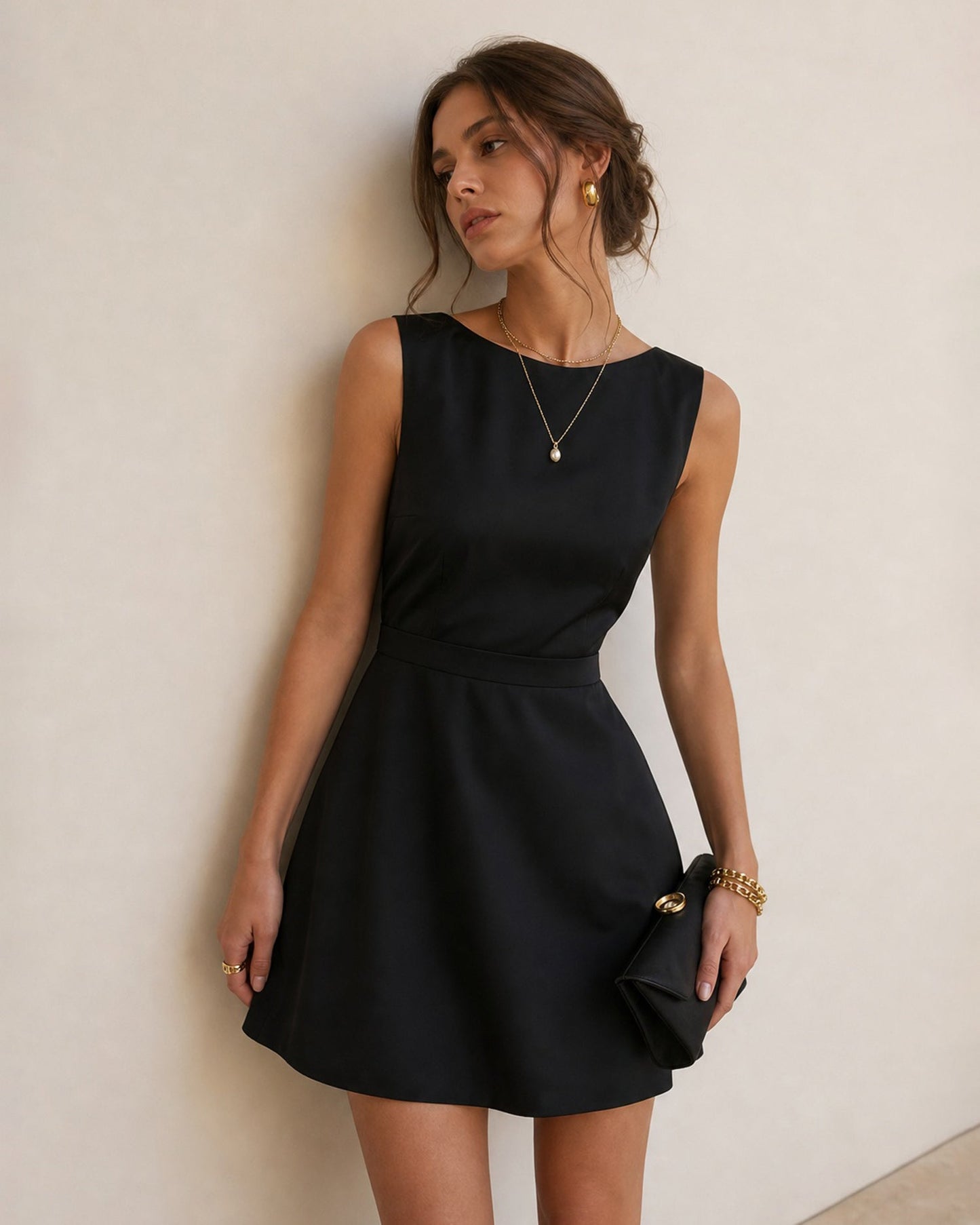 Women's Woven Polyester Mini Dress Dresses - RIHOAS