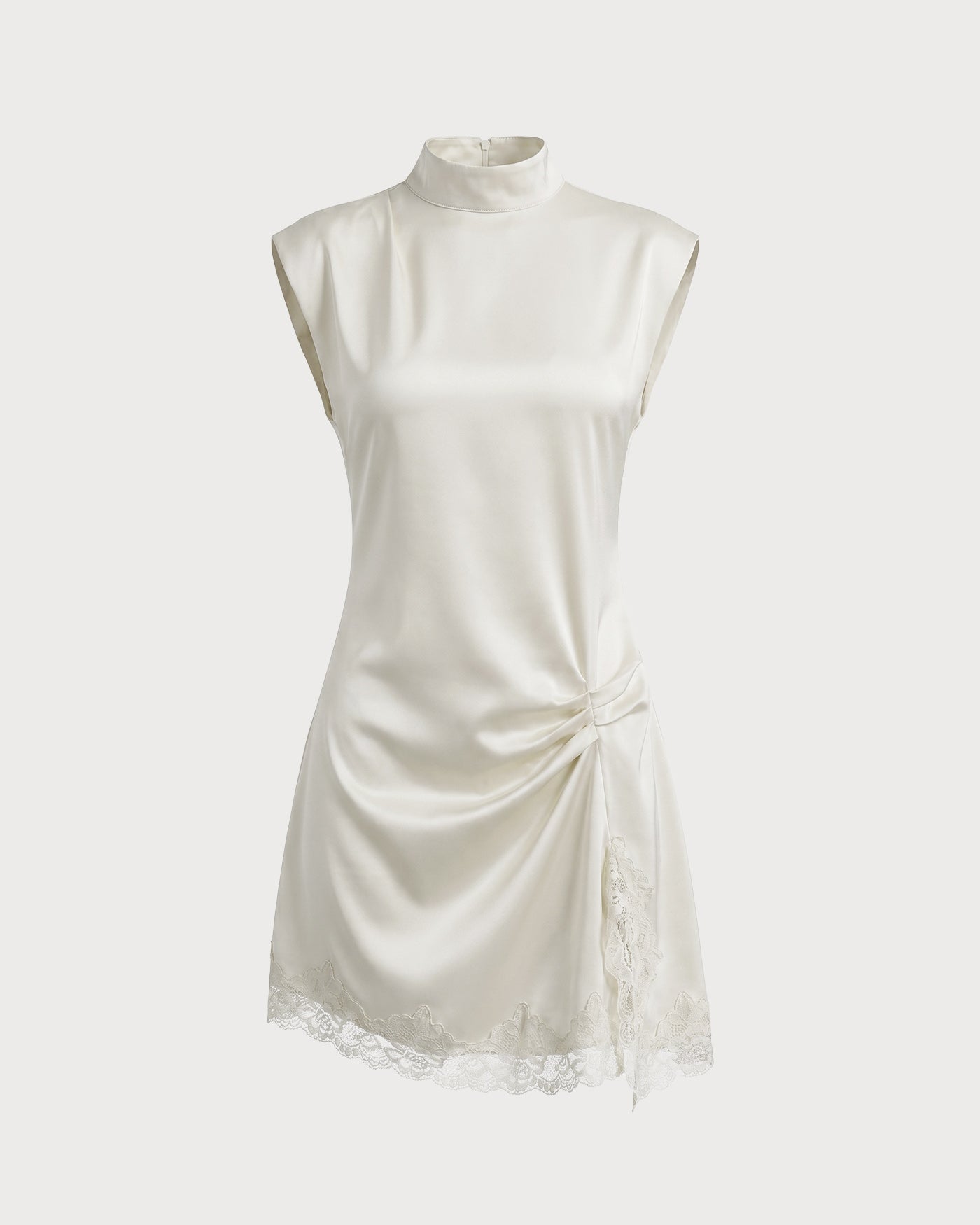 Apricot Turtle Lace Bodycon Mini Dress