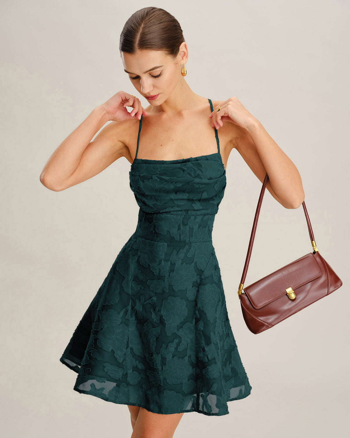 Women's Woven Polyester Mini Dress Dresses - RIHOAS