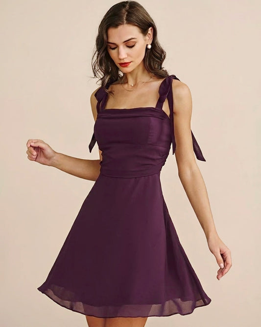 Women's Woven Polyester Mini Dress Dresses - RIHOAS