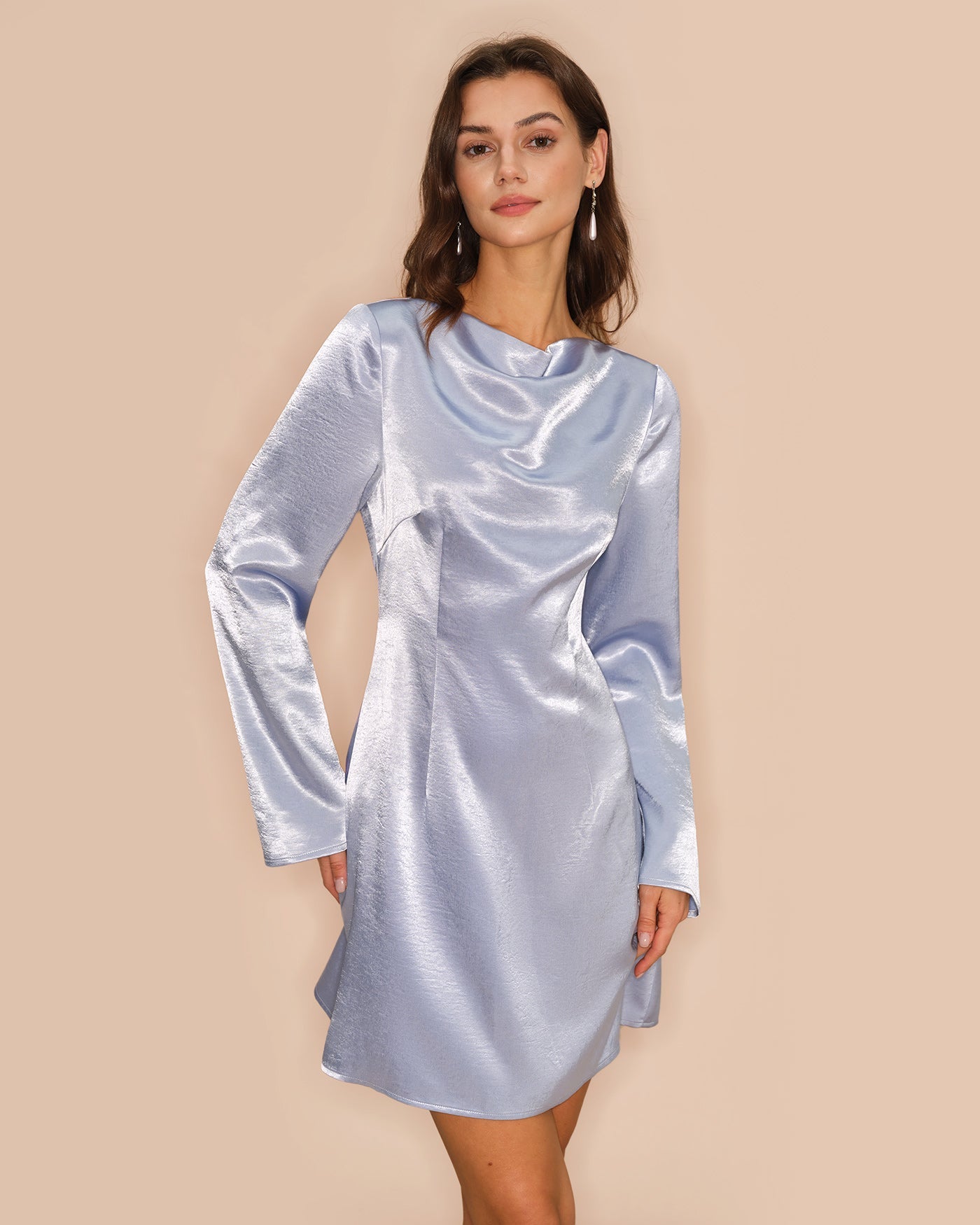 Women's Woven Polyester Mini Dress Dresses - RIHOAS