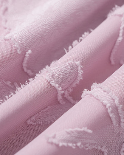 Pink Jacquard Slip A-Line Mini Dress